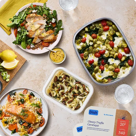 Dish by Blue Apron, Assemble and Bake, Meal Kits Blue Apron