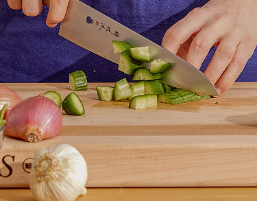 Fresh ingredients on cutting board